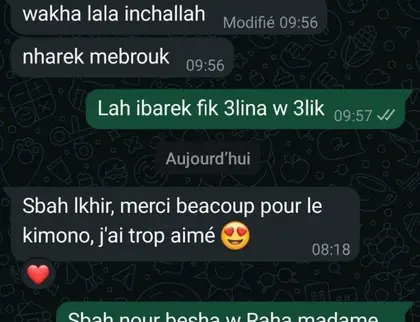 Photos de nos clientes — Rajae